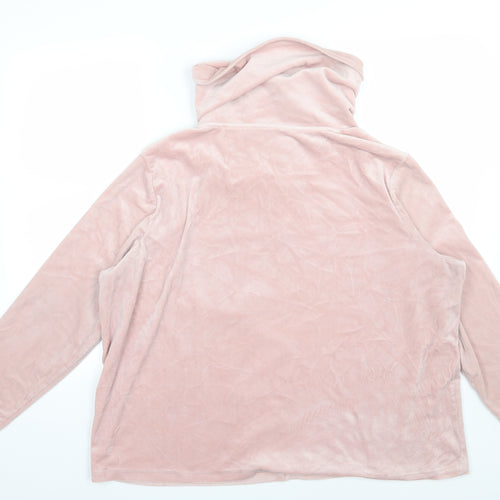 George Womens Pink  Velour Top Pyjama Top Size 20