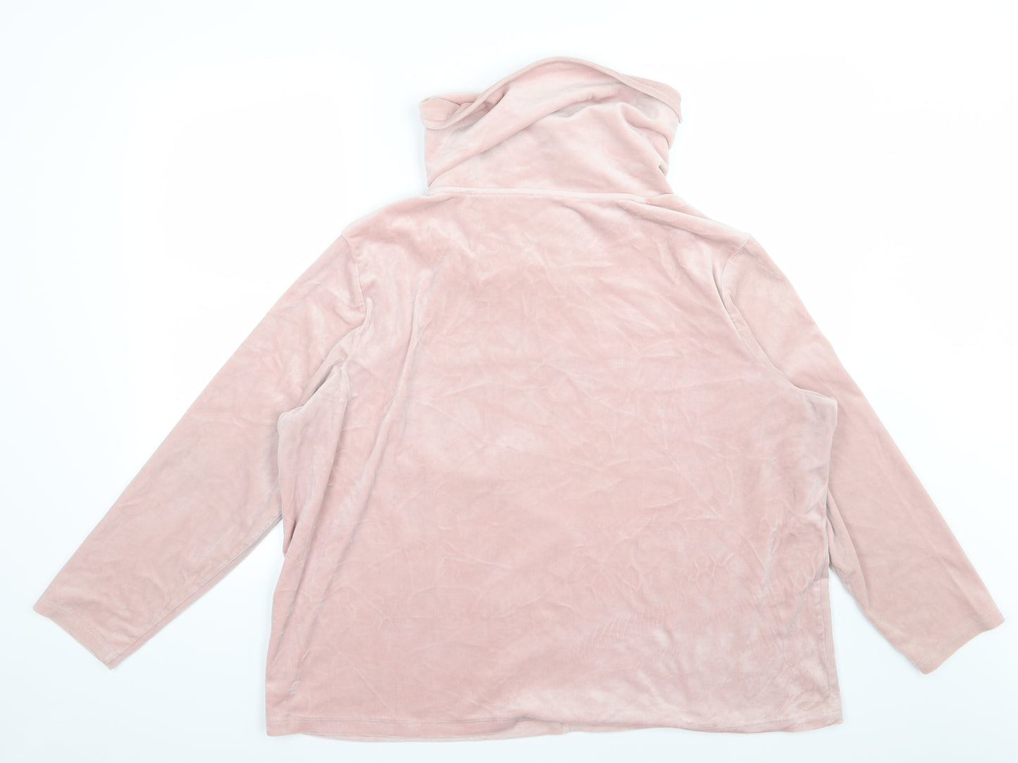 George Womens Pink  Velour Top Pyjama Top Size 20