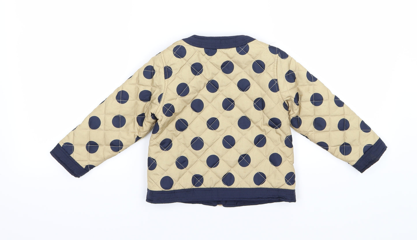 Matalan Girls Gold Polka Dot  Jacket  Size 18-24 Months