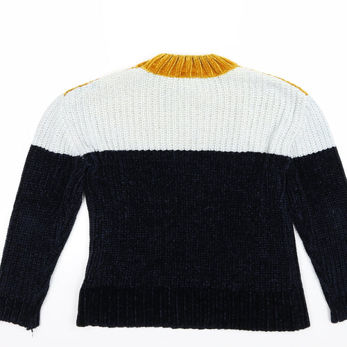 Primark Womens Multicoloured Striped Knit Pullover Jumper Size XS