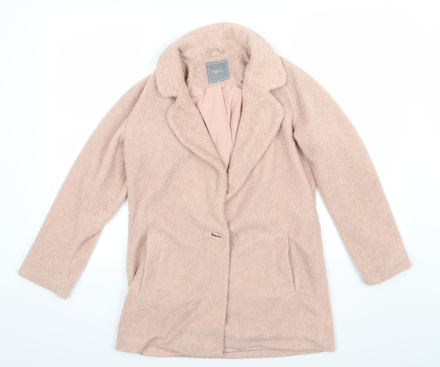 NEXT Girls Pink   Jacket  Size 12 Years  - Teddy Bear
