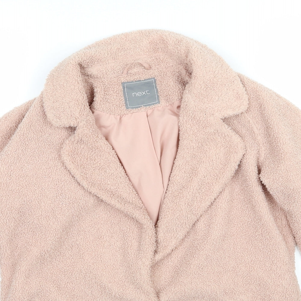 NEXT Girls Pink   Jacket  Size 12 Years  - Teddy Bear
