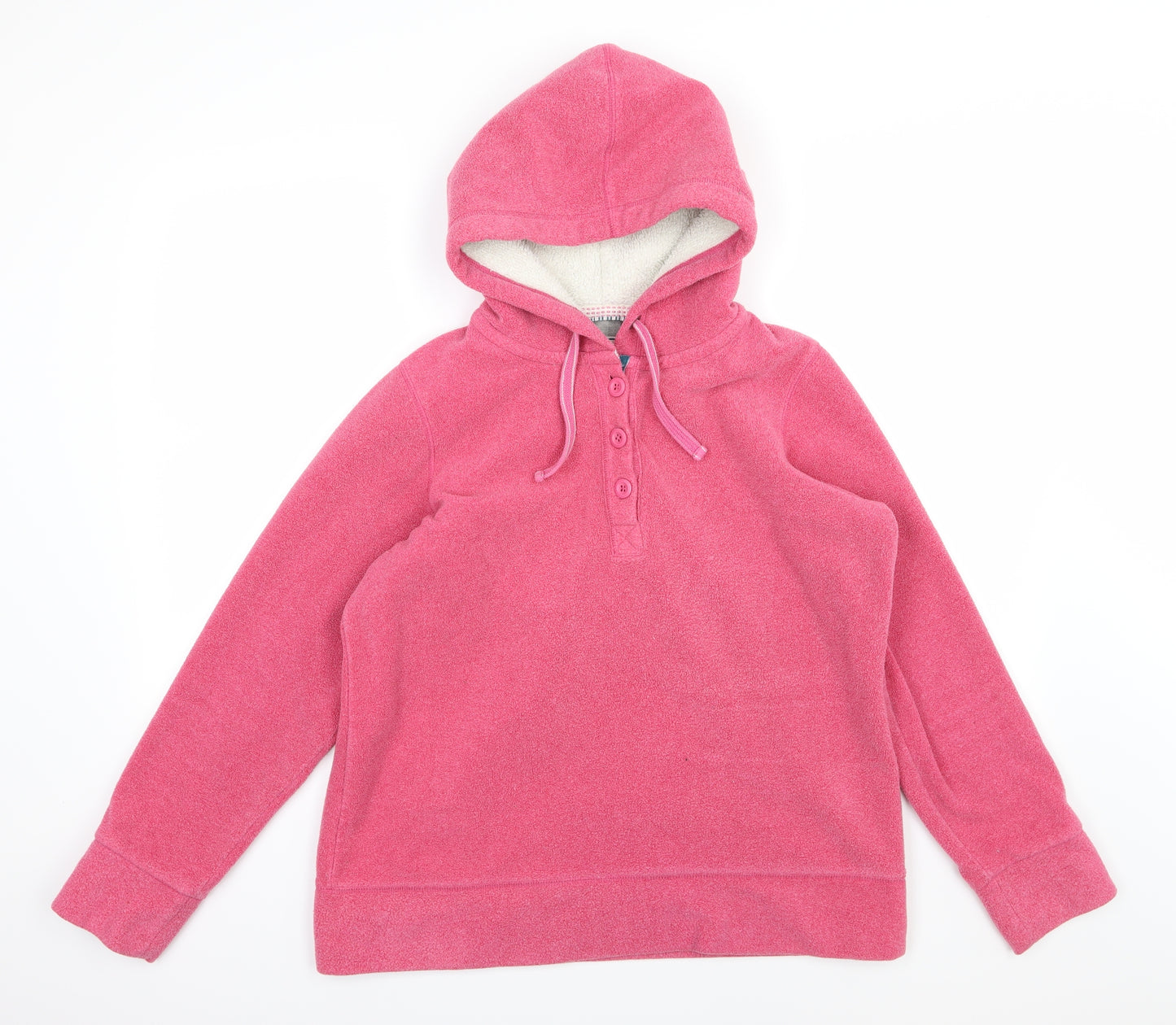 Marks and Spencer Womens Pink  Fleece Pullover Hoodie Size 16