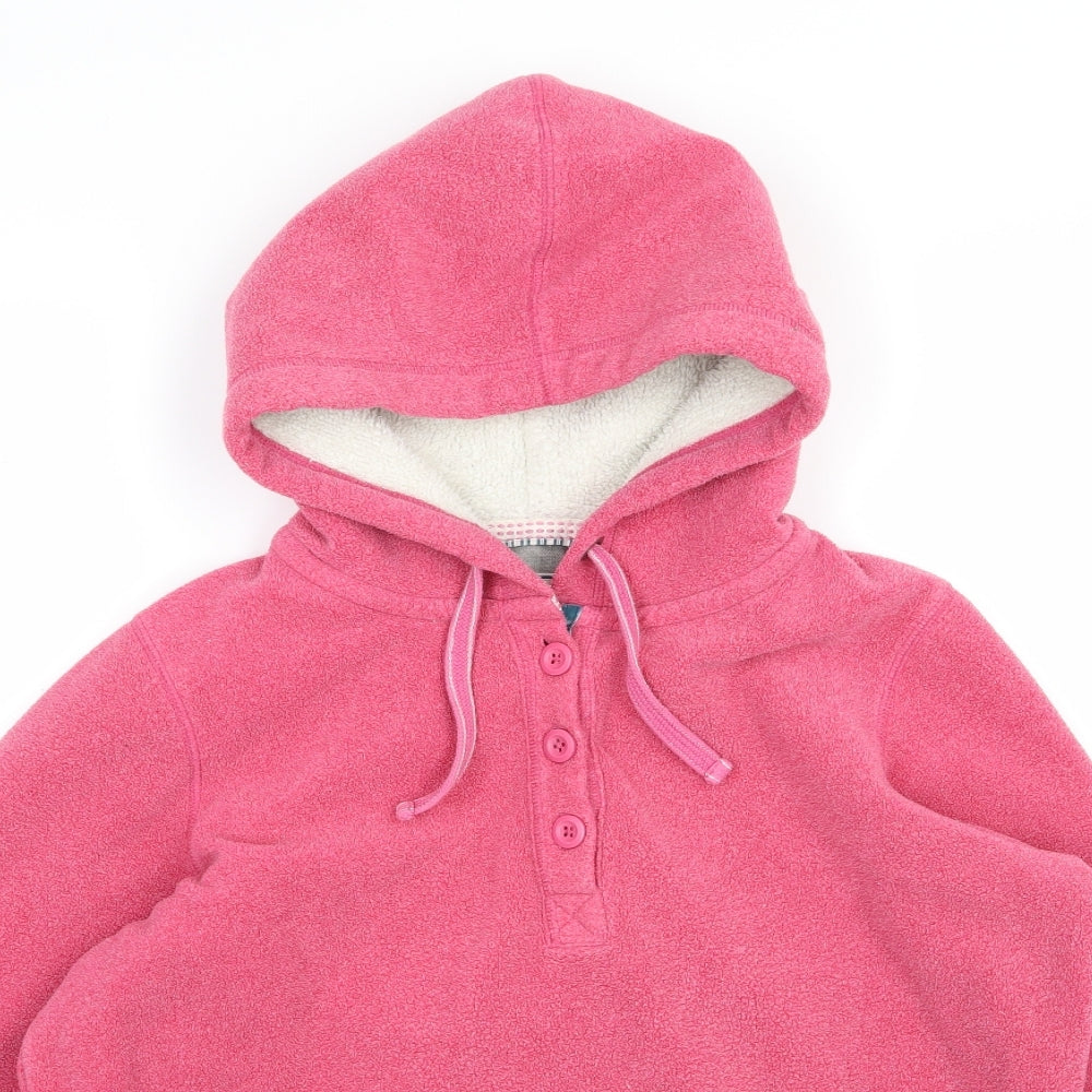 Marks and Spencer Womens Pink  Fleece Pullover Hoodie Size 16