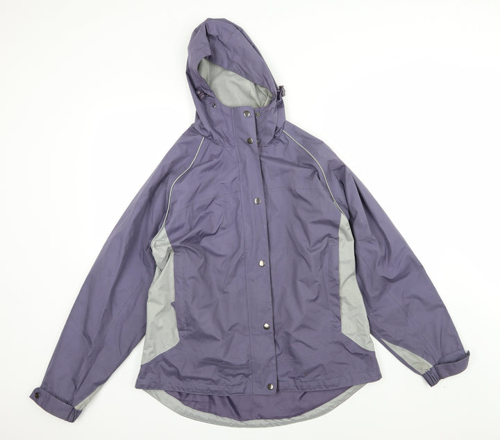 One valley Womens Purple   Rain Coat Jacket Size M