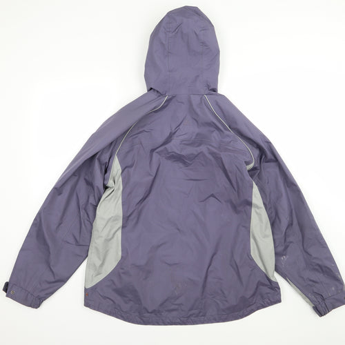 One valley Womens Purple   Rain Coat Jacket Size M