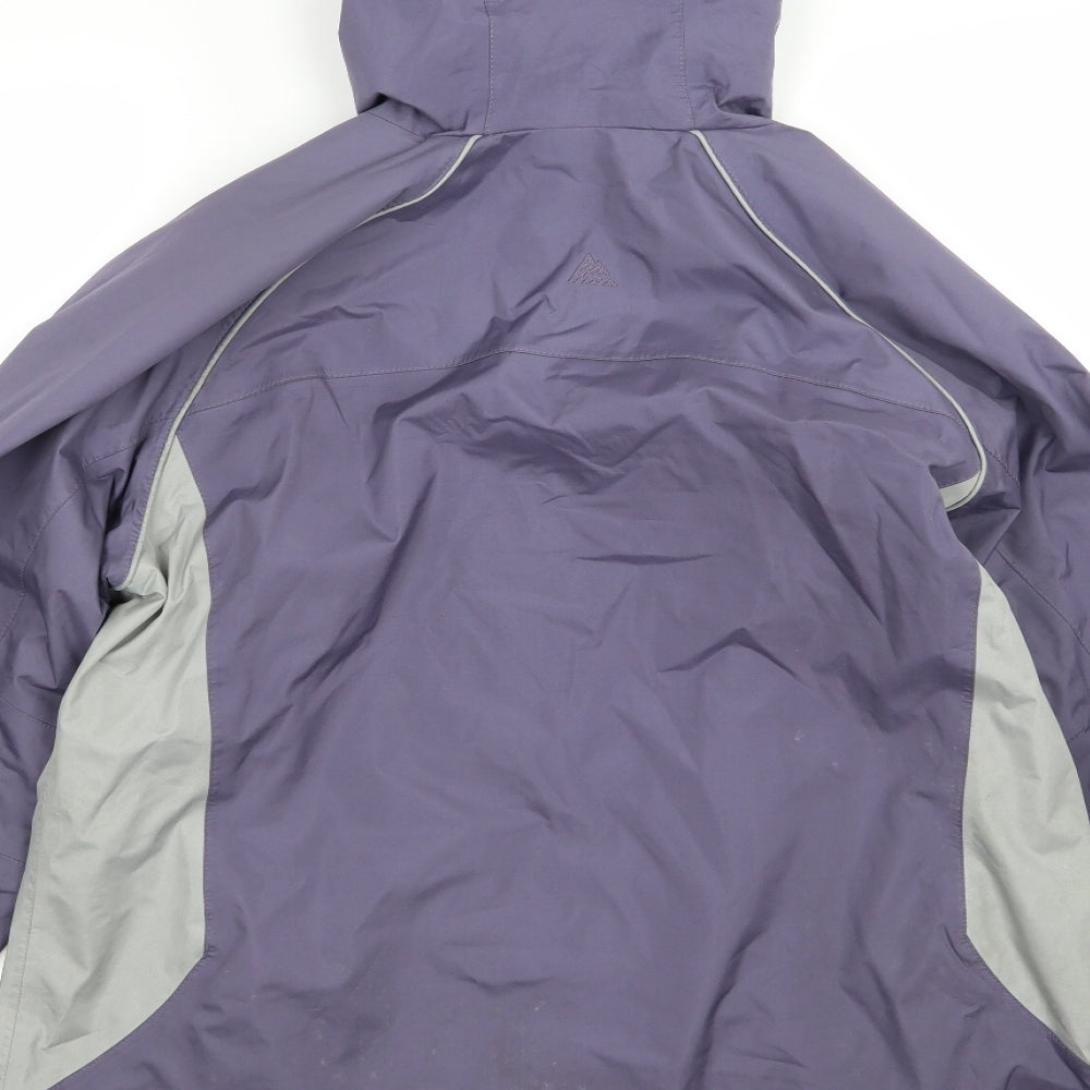 One valley Womens Purple   Rain Coat Jacket Size M
