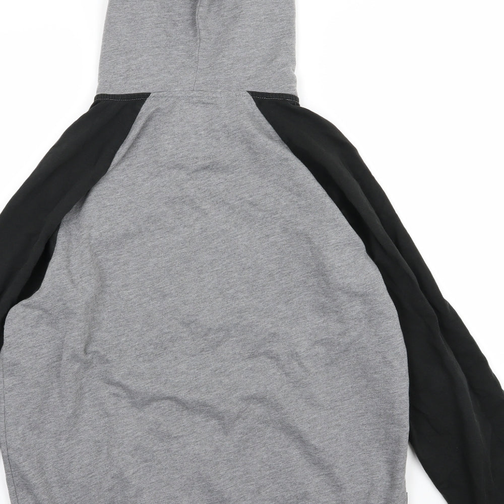 PEACEFUL HOOLIGAN Mens Grey  Jersey Full Zip Hoodie Size XL