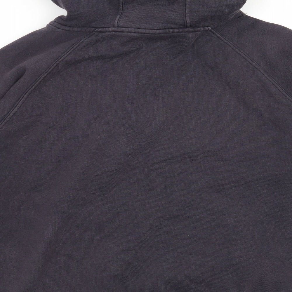 Plain Lazy Mens Blue   Pullover Hoodie Size L  - Going nowhere