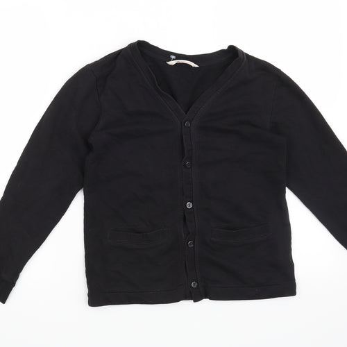 H&M Girls Black   Cardigan Sweatshirt Size 11-12 Years