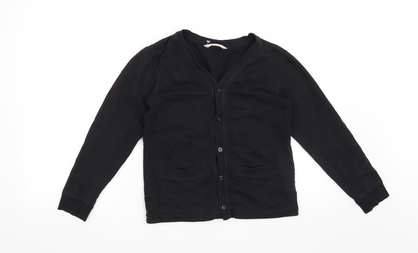 H&M Girls Black   Cardigan Sweatshirt Size 11-12 Years