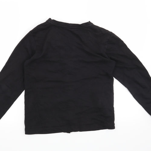 H&M Girls Black   Cardigan Sweatshirt Size 11-12 Years