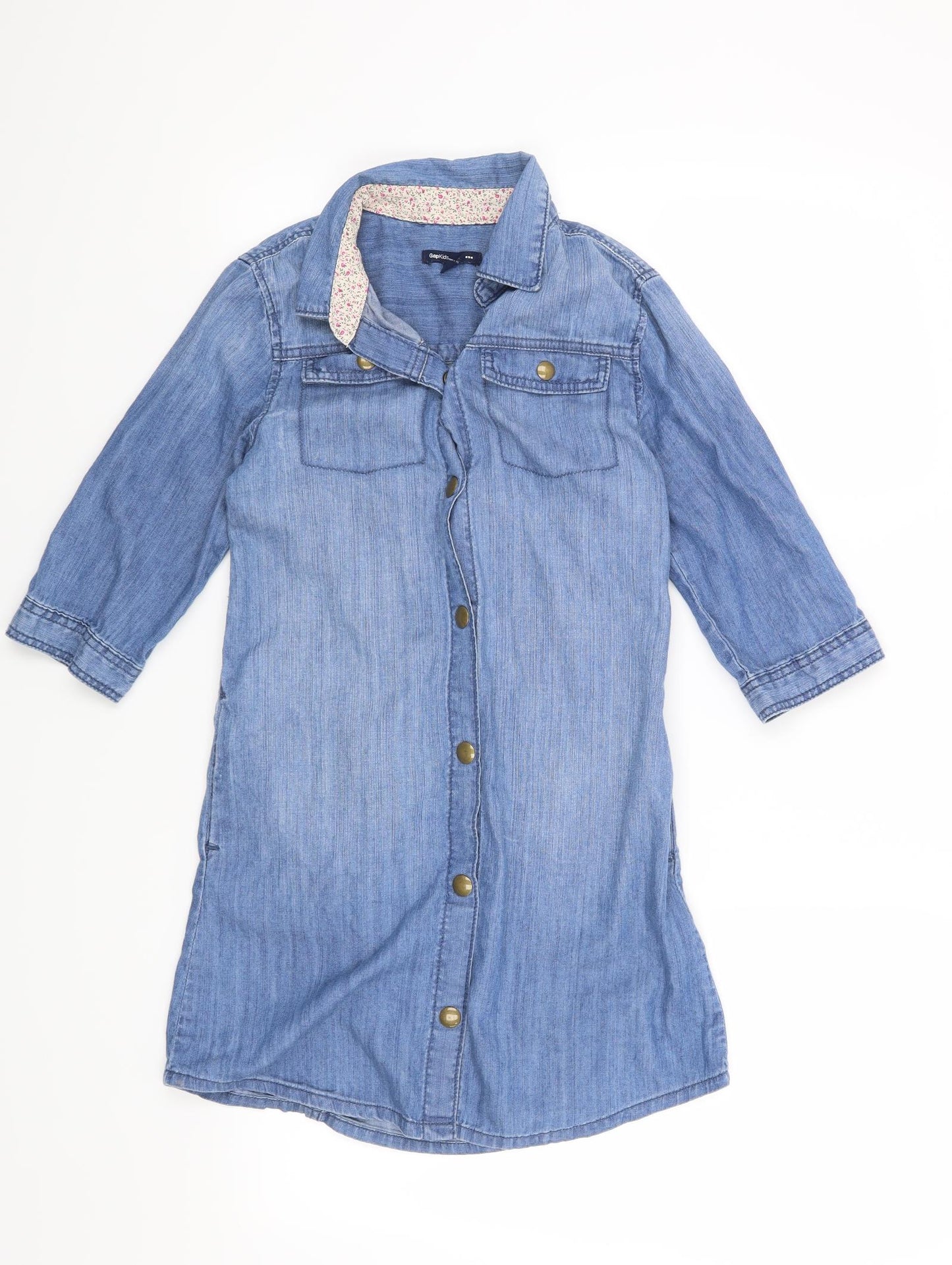 Gap Girls Blue   Shirt Dress  Size L