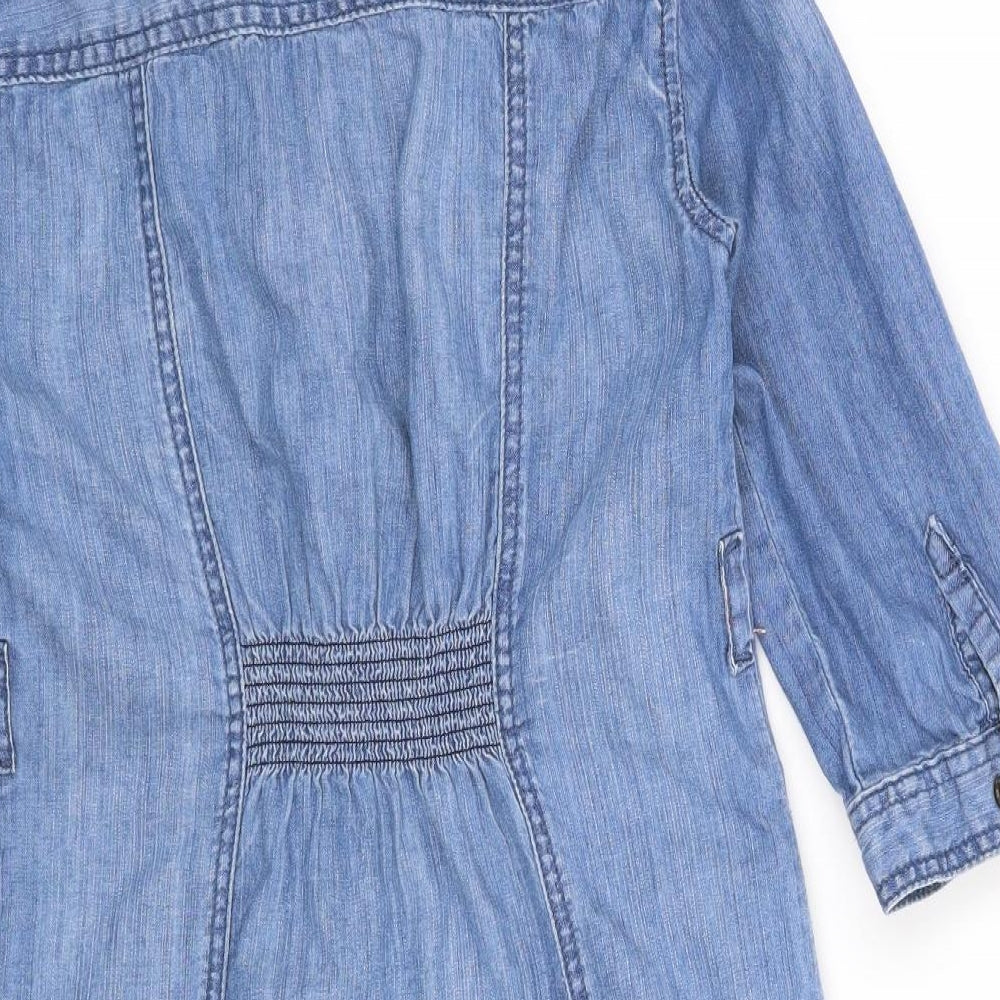 Gap Girls Blue   Shirt Dress  Size L