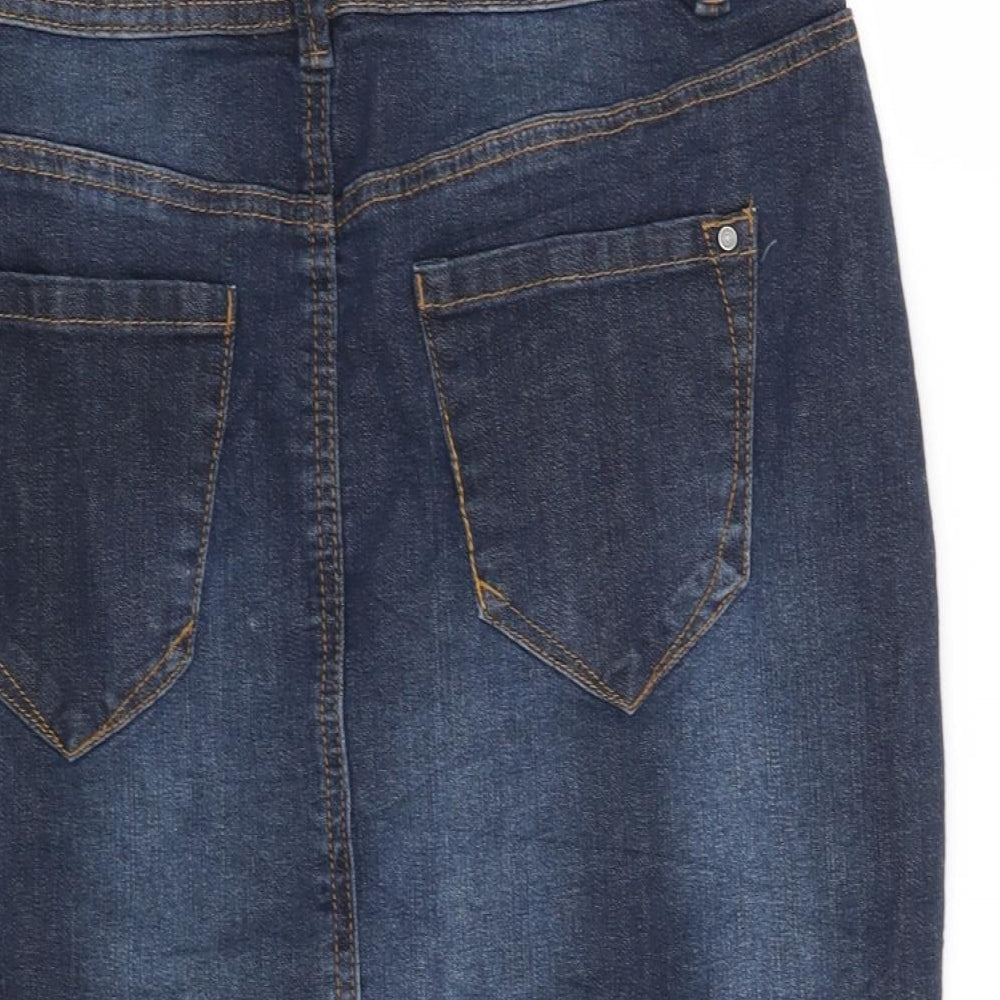 TU Womens Blue   Straight & Pencil Skirt Size 8