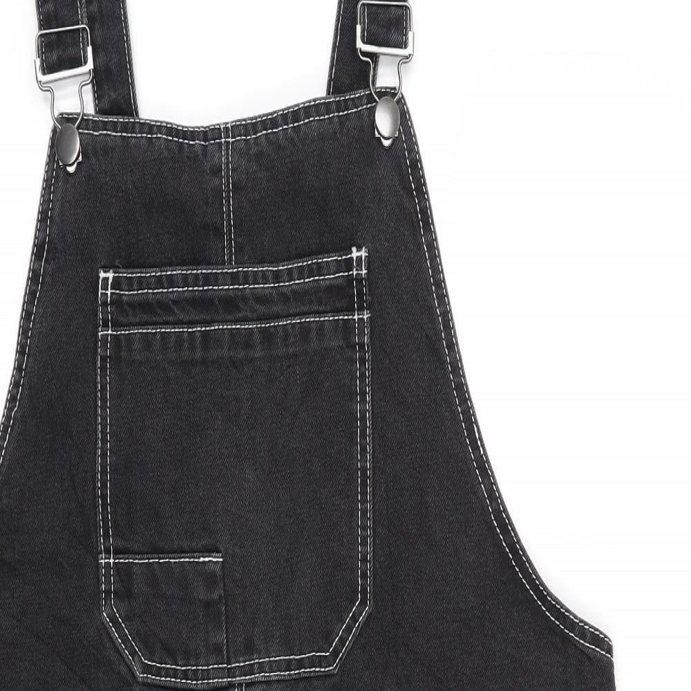 TU Womens Black   Pinafore/Dungaree Dress  Size 14