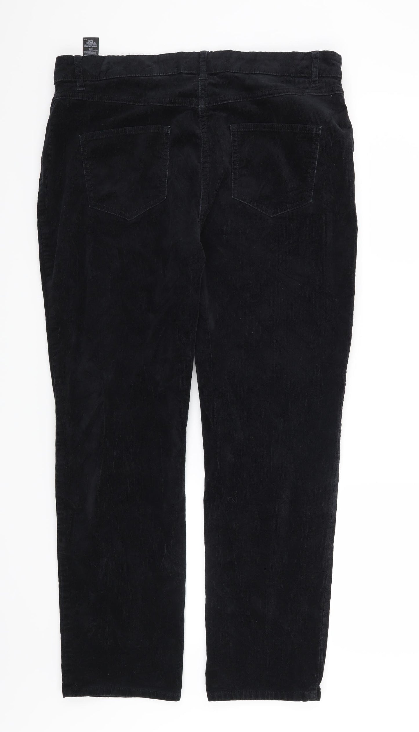 Marks and Spencer Womens Black   Straight Jeans Size 16 L28 in