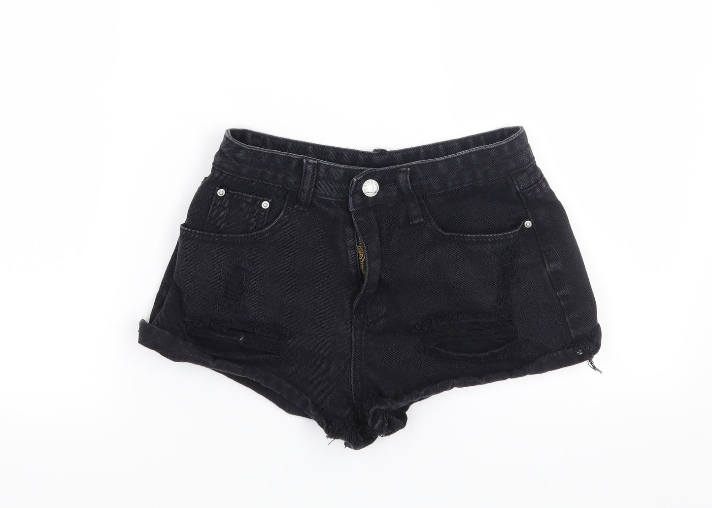 Preworn Womens Black   Cut-Off Shorts Size S