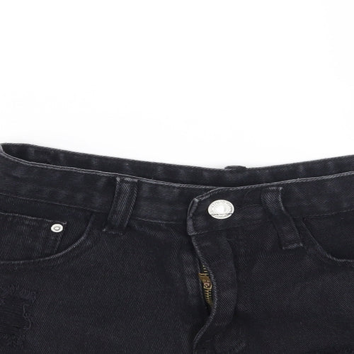 Preworn Womens Black   Cut-Off Shorts Size S