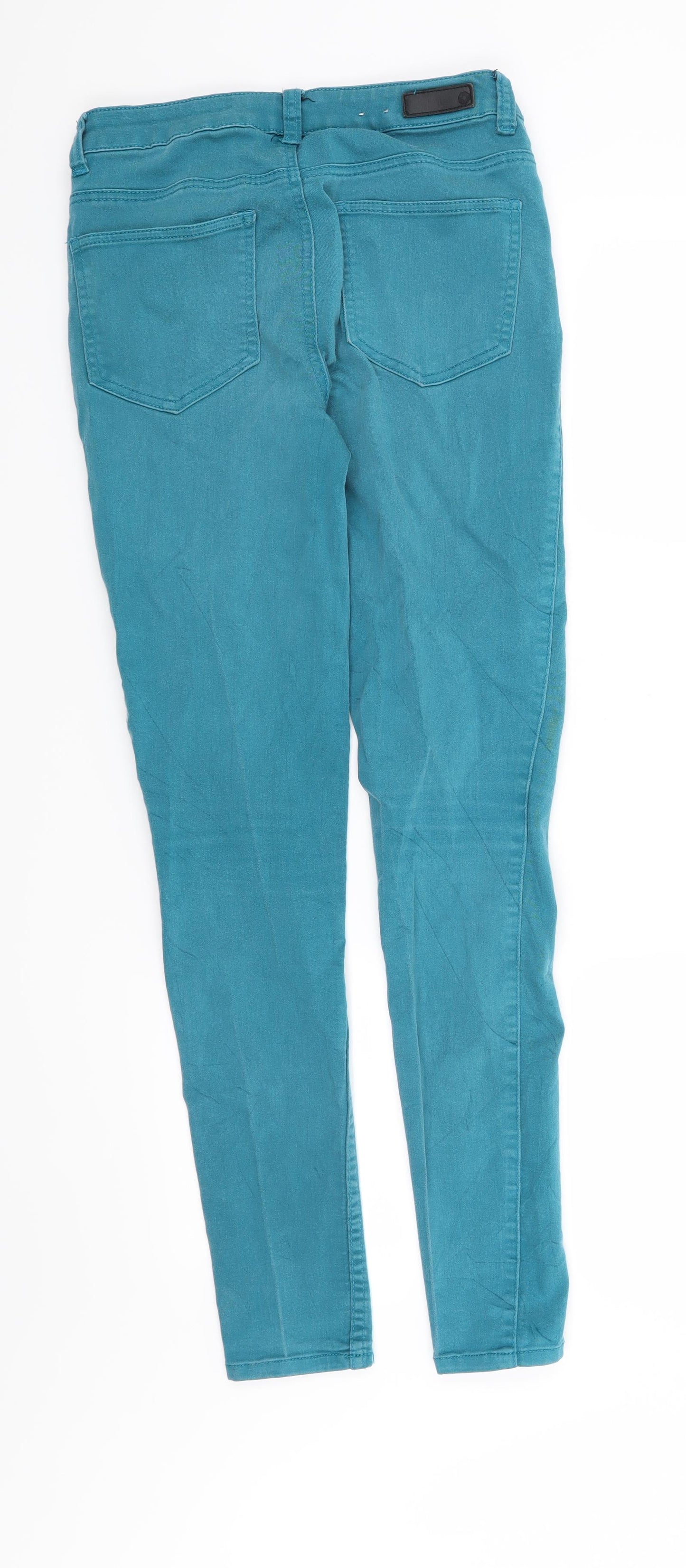 Pieces Womens Blue   Straight Jeans  L30 in