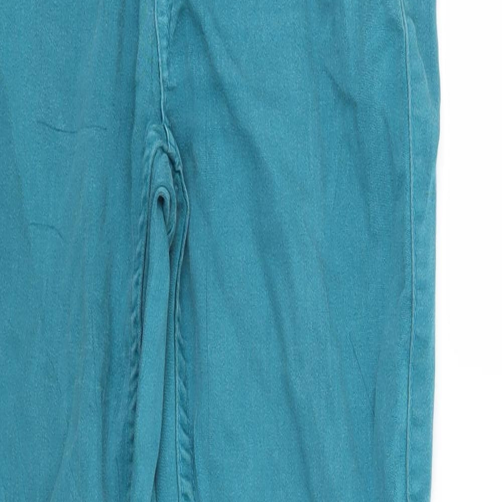 Pieces Womens Blue   Straight Jeans  L30 in