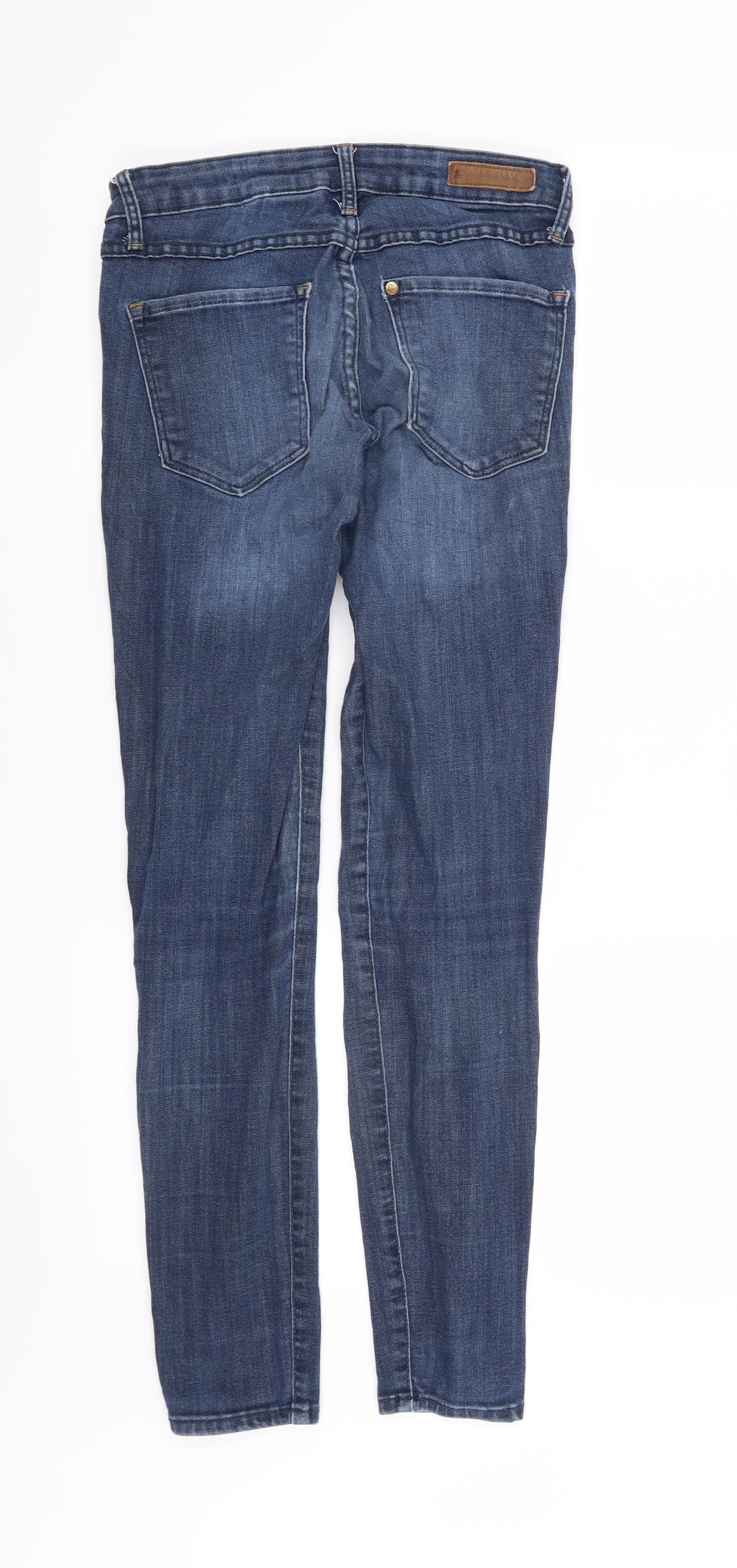 & Denim Womens Blue   Skinny Jeans  L30 in