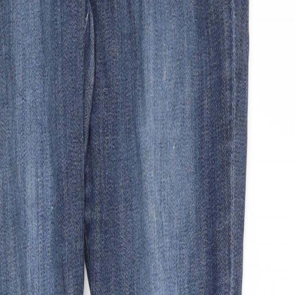 & Denim Womens Blue   Skinny Jeans  L30 in