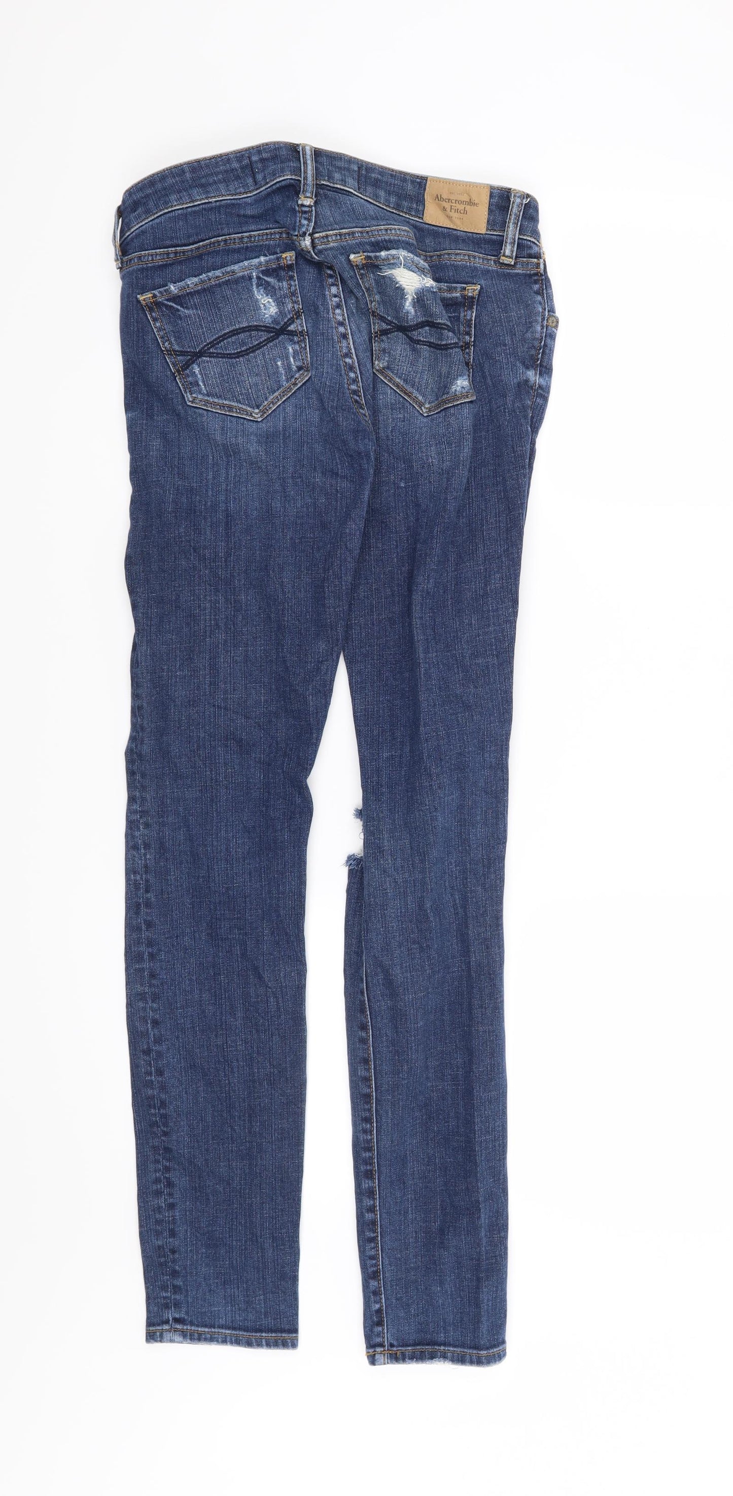 Abercrombie & Fitch Womens Blue   Straight Jeans  L31 in