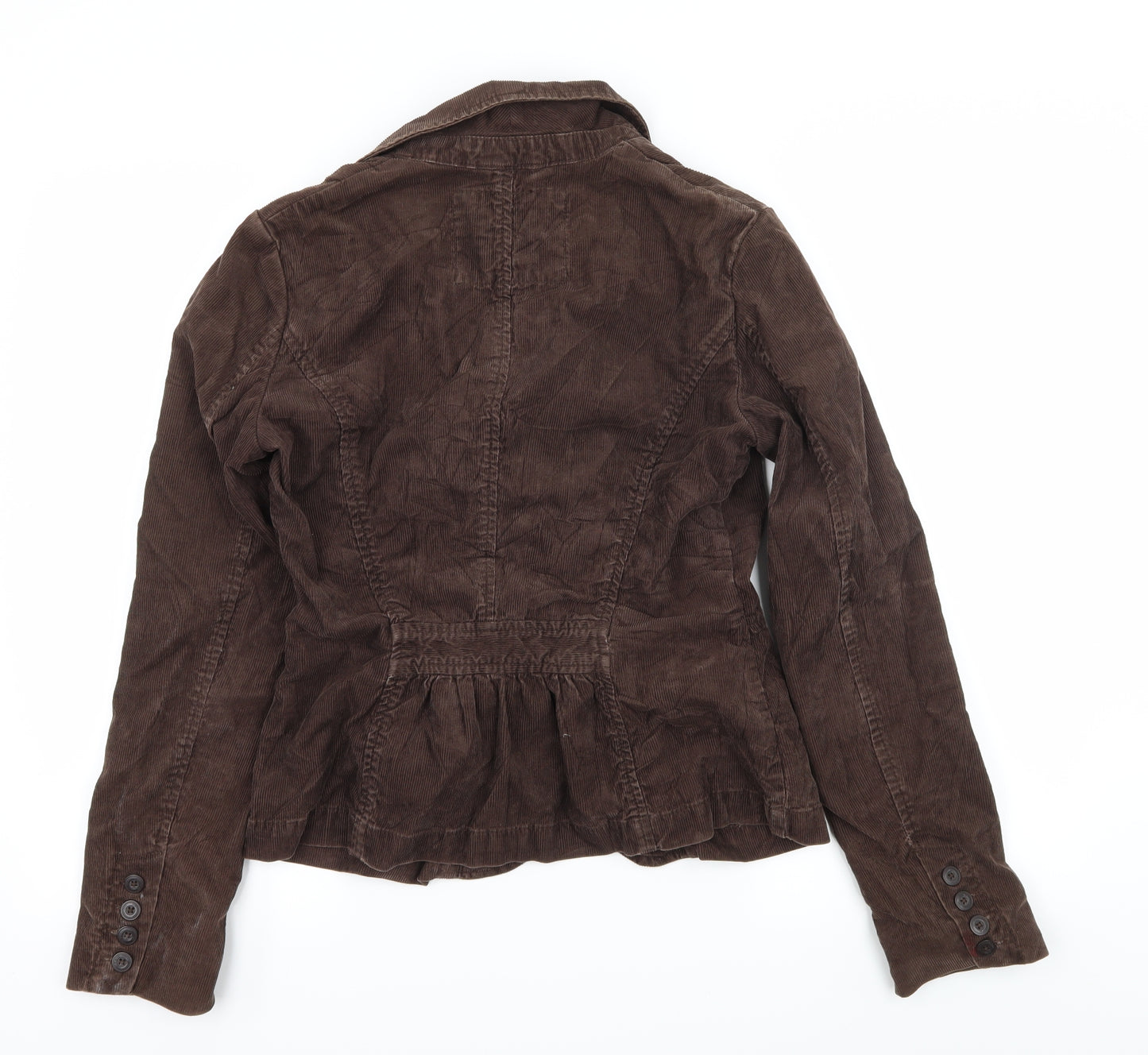L.O.G.G Womens Brown  Corduroy Jacket Blazer Size 10