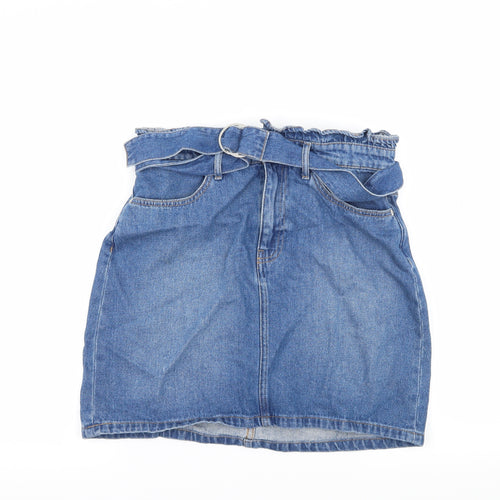 Divided by H&M Womens Blue  Denim A-Line Skirt Size 10