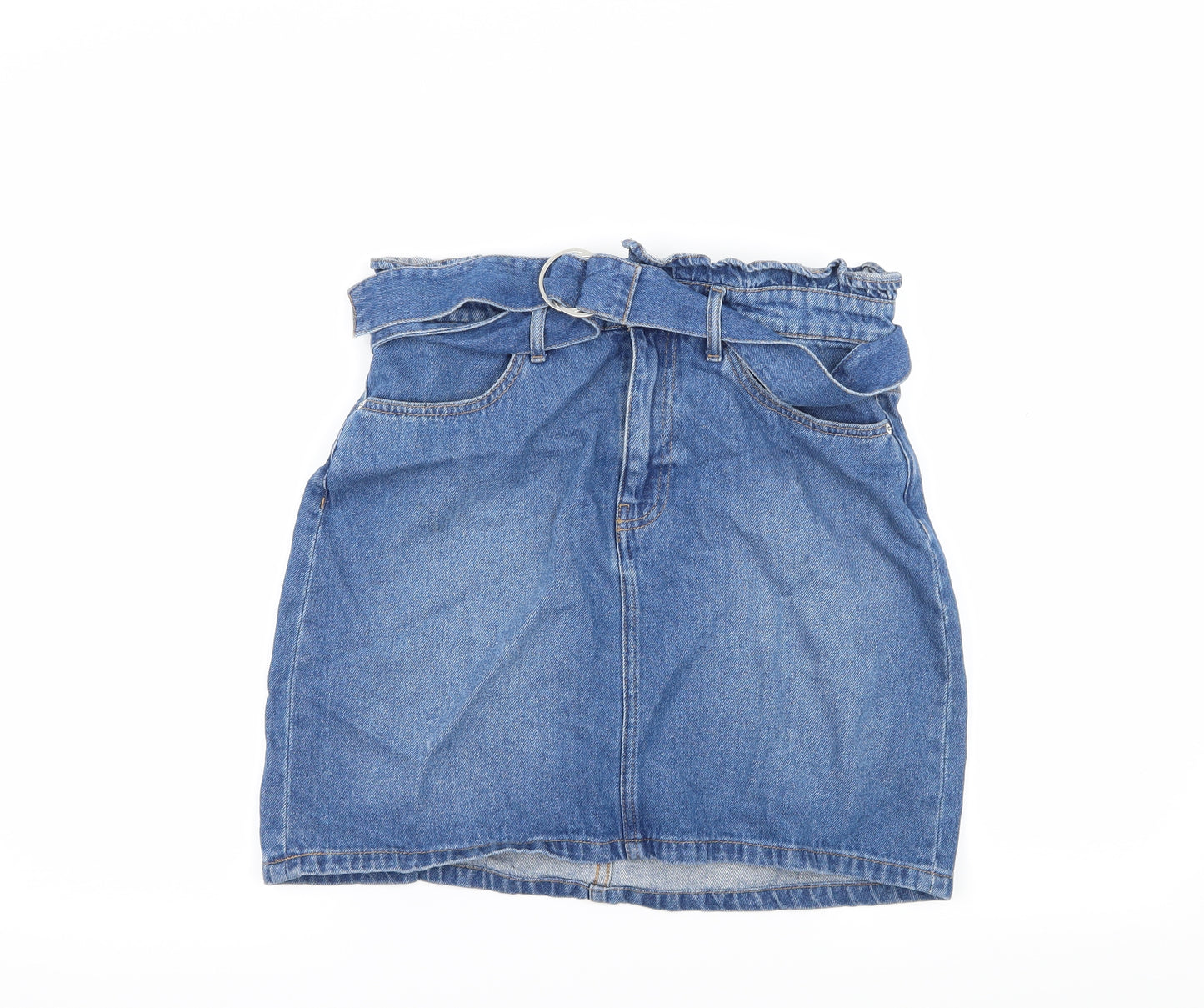 Divided by H&M Womens Blue  Denim A-Line Skirt Size 10