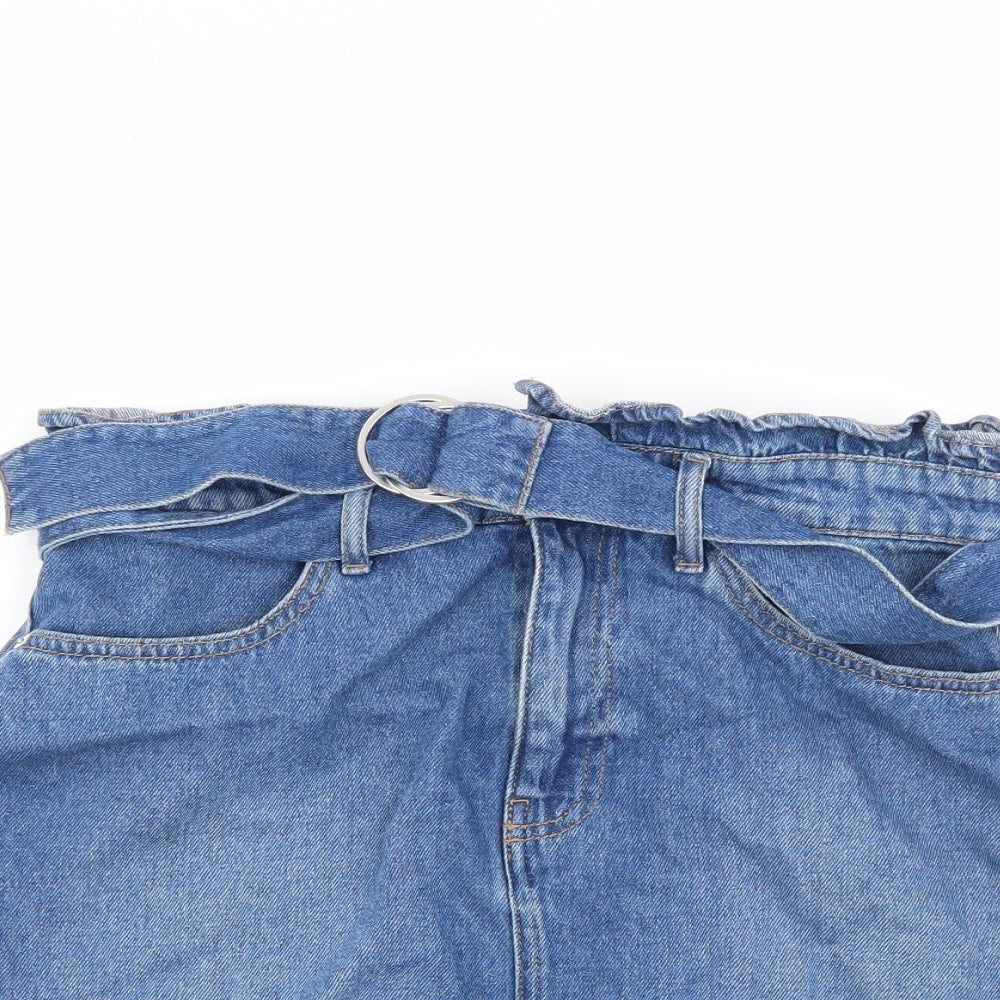 Divided by H&M Womens Blue  Denim A-Line Skirt Size 10
