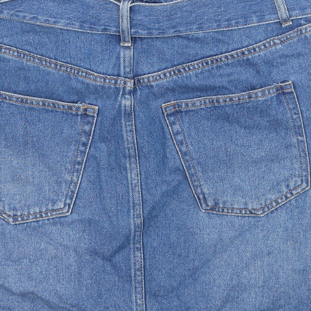 Divided by H&M Womens Blue  Denim A-Line Skirt Size 10