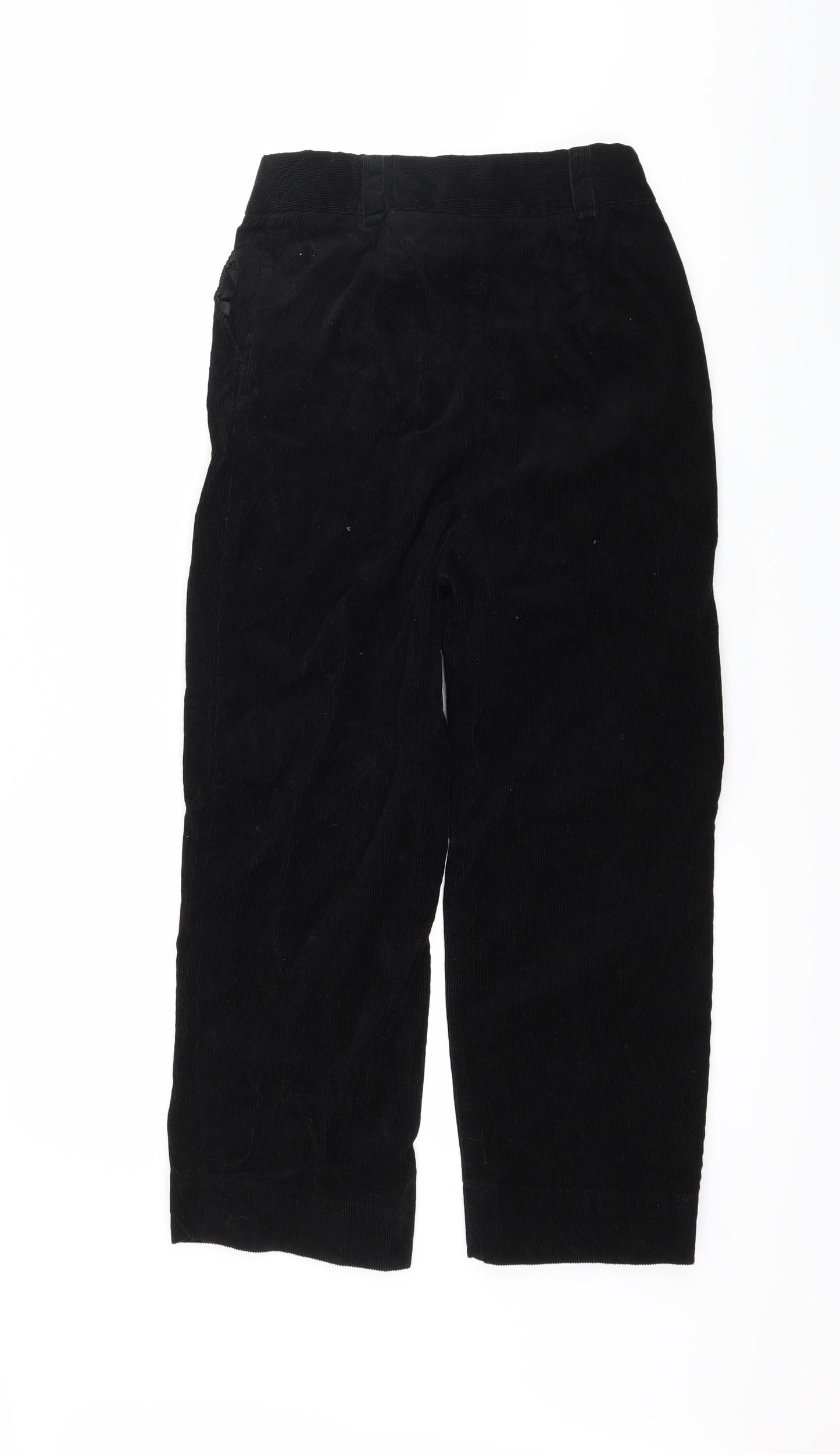 New Look Womens Black  Corduroy Trousers  Size 8 L24 in