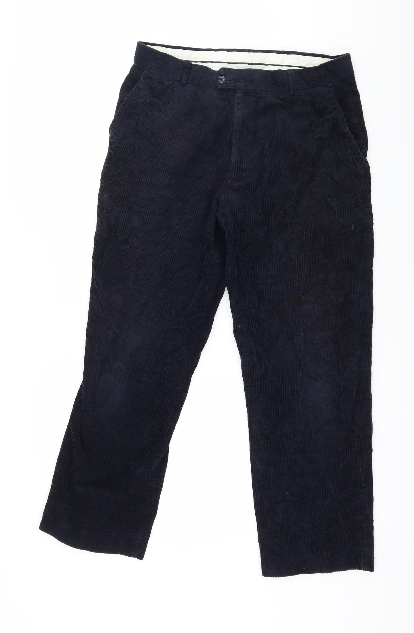 Preworn Mens Blue  Corduroy Trousers  Size 34 L29 in