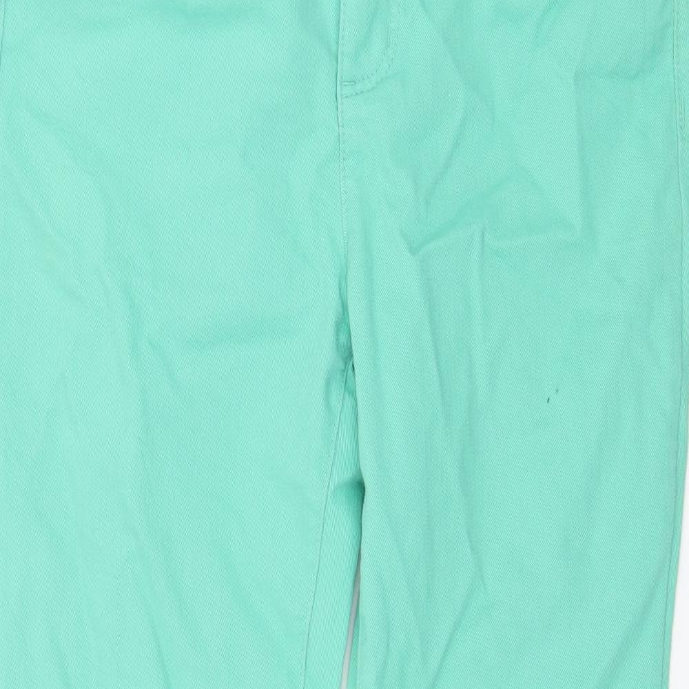 Talbots Womens Green  Denim Cropped Jeans Size 6 L27 in