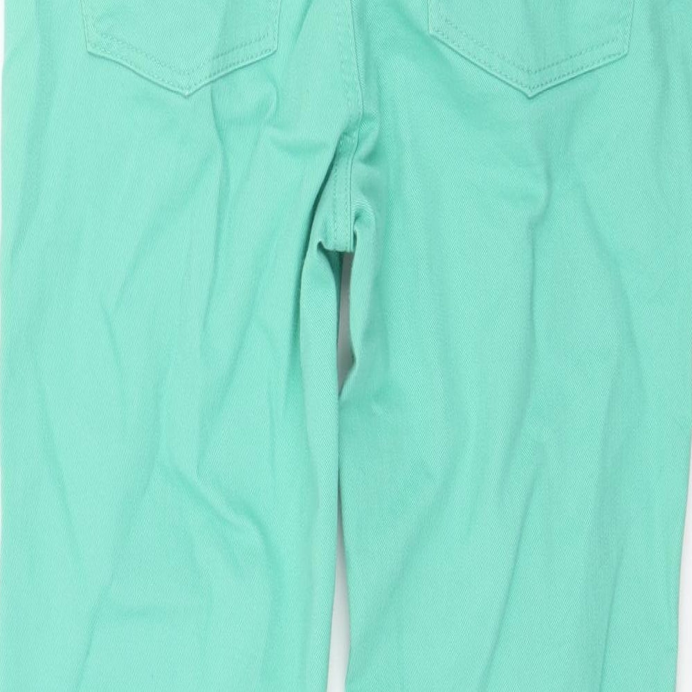 Talbots Womens Green  Denim Cropped Jeans Size 6 L27 in