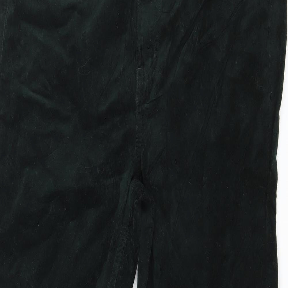 Marks and Spencer Womens Green  Velour Trousers  Size 14 L28 in