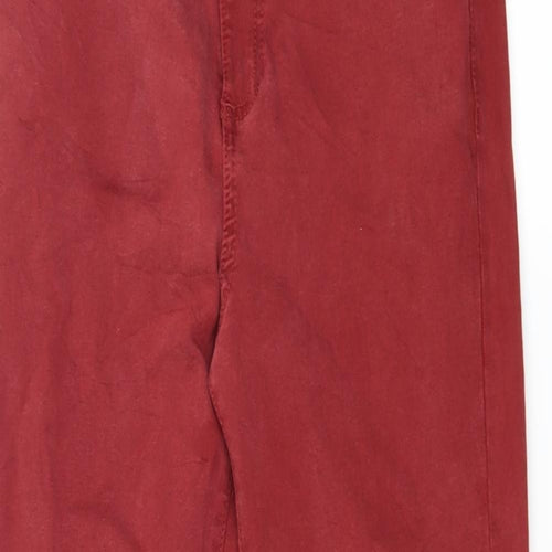 Marks and Spencer Womens Red  Denim Skinny Jeans Size 8 L28 in