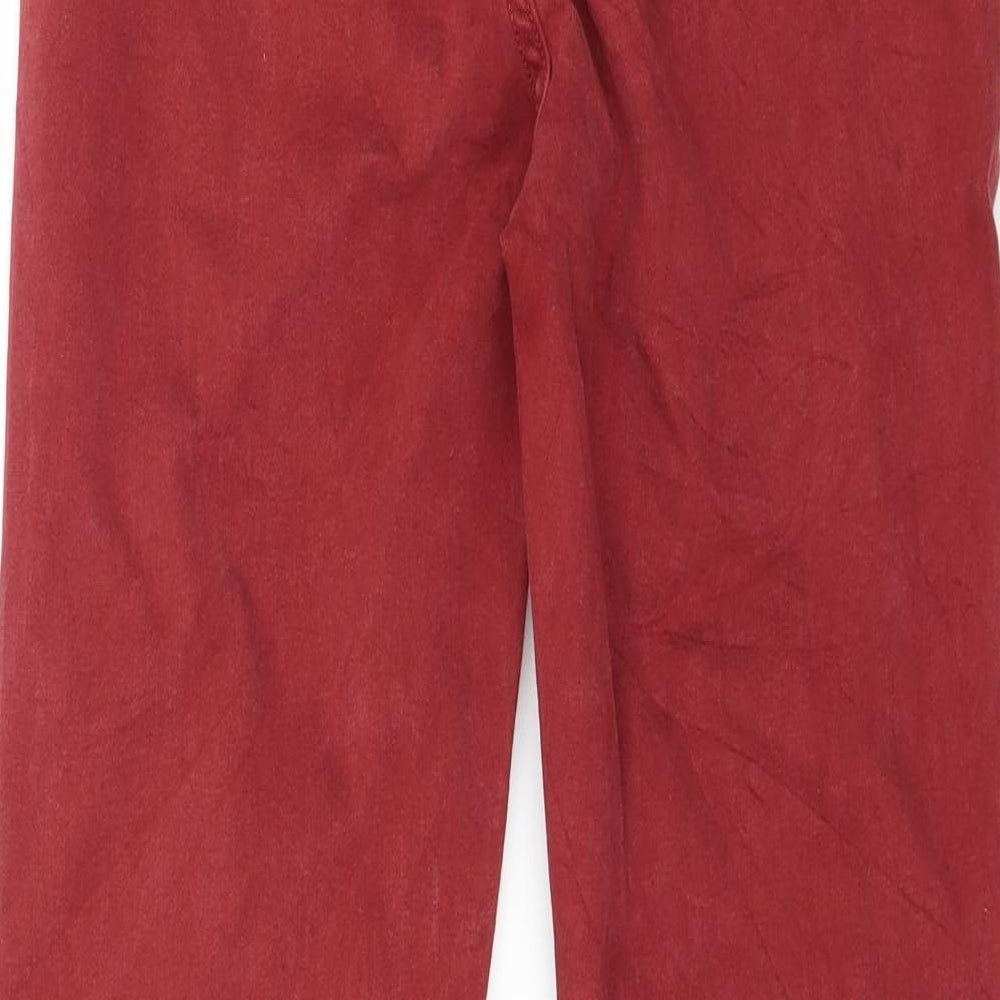Marks and Spencer Womens Red  Denim Skinny Jeans Size 8 L28 in