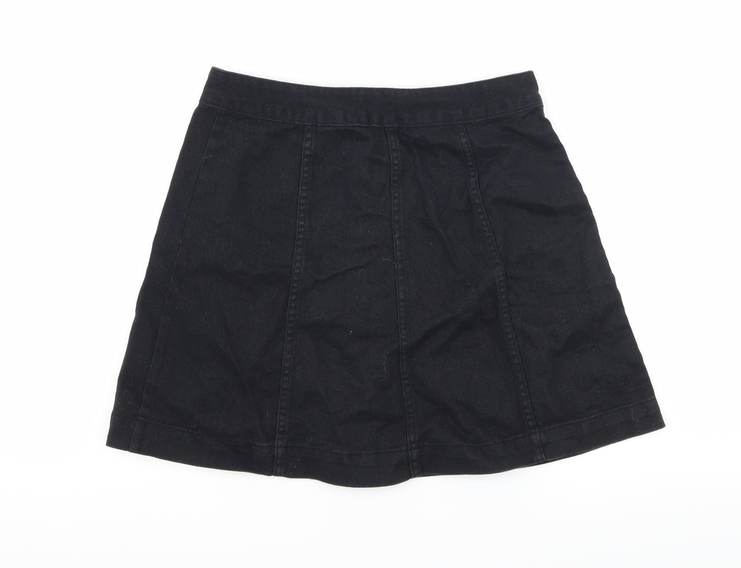 Divided by H&M Womens Black  Denim A-Line Skirt Size 10