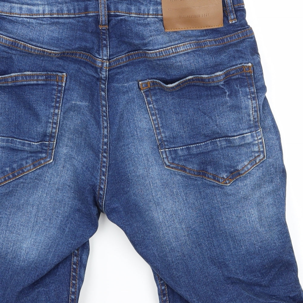 Denim & Co. Mens Blue  Denim Bermuda Shorts Size 32