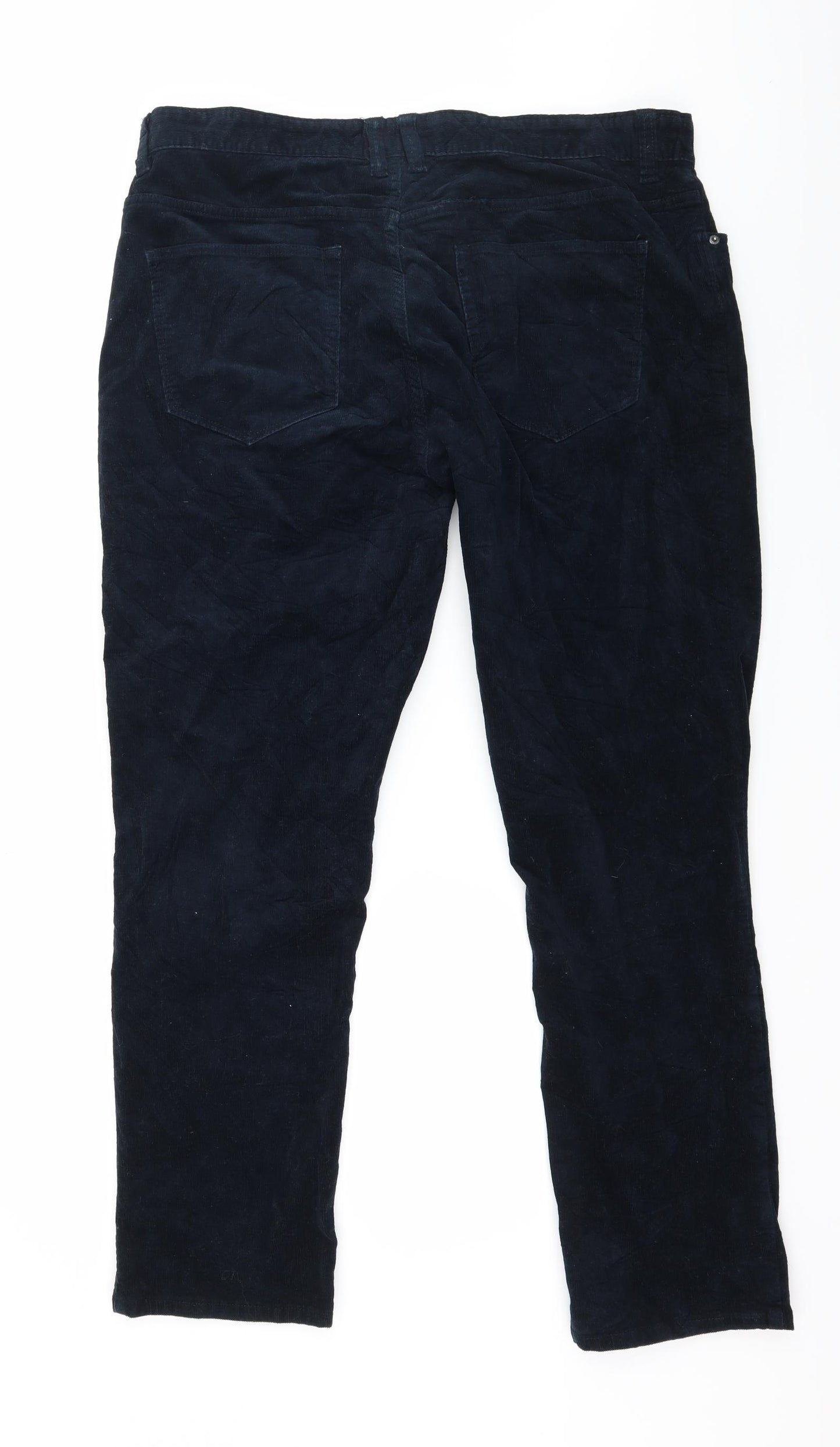 Easy Mens Blue  Corduroy Trousers  Size 38 L32 in