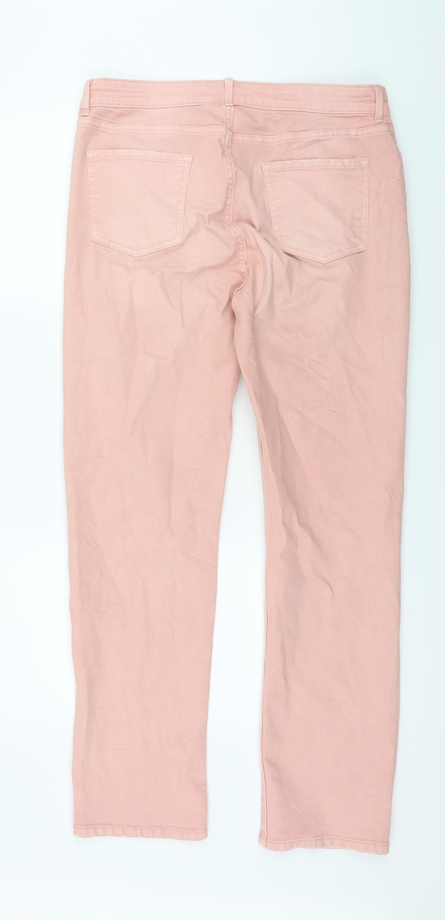 Marks and Spencer Womens Pink  Denim Skinny Jeans Size 16 L30 in
