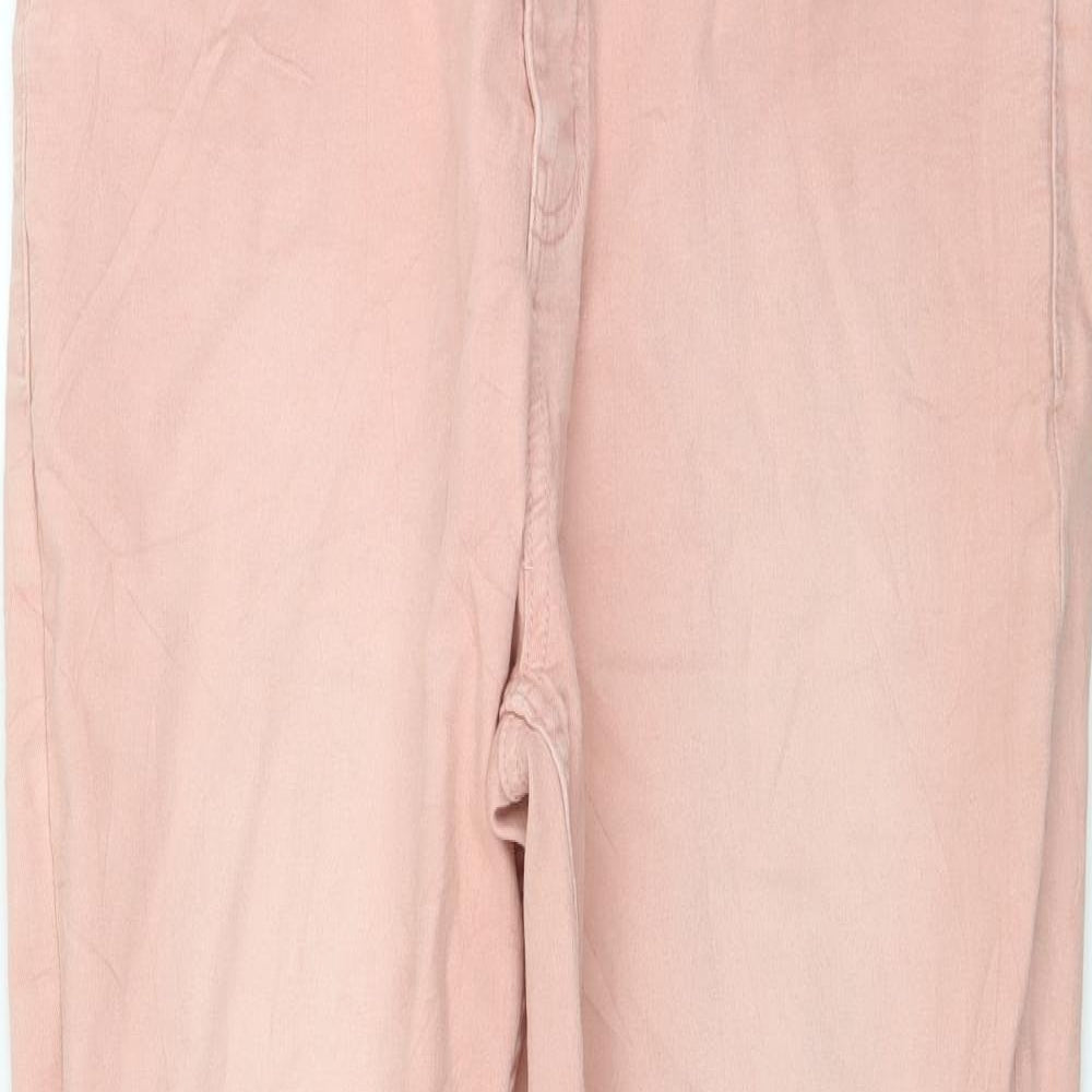 Marks and Spencer Womens Pink  Denim Skinny Jeans Size 16 L30 in