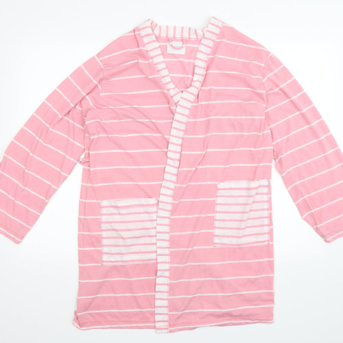 Matalan Womens Pink Striped  Babydoll Robe Size 10