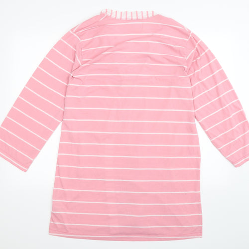 Matalan Womens Pink Striped  Babydoll Robe Size 10