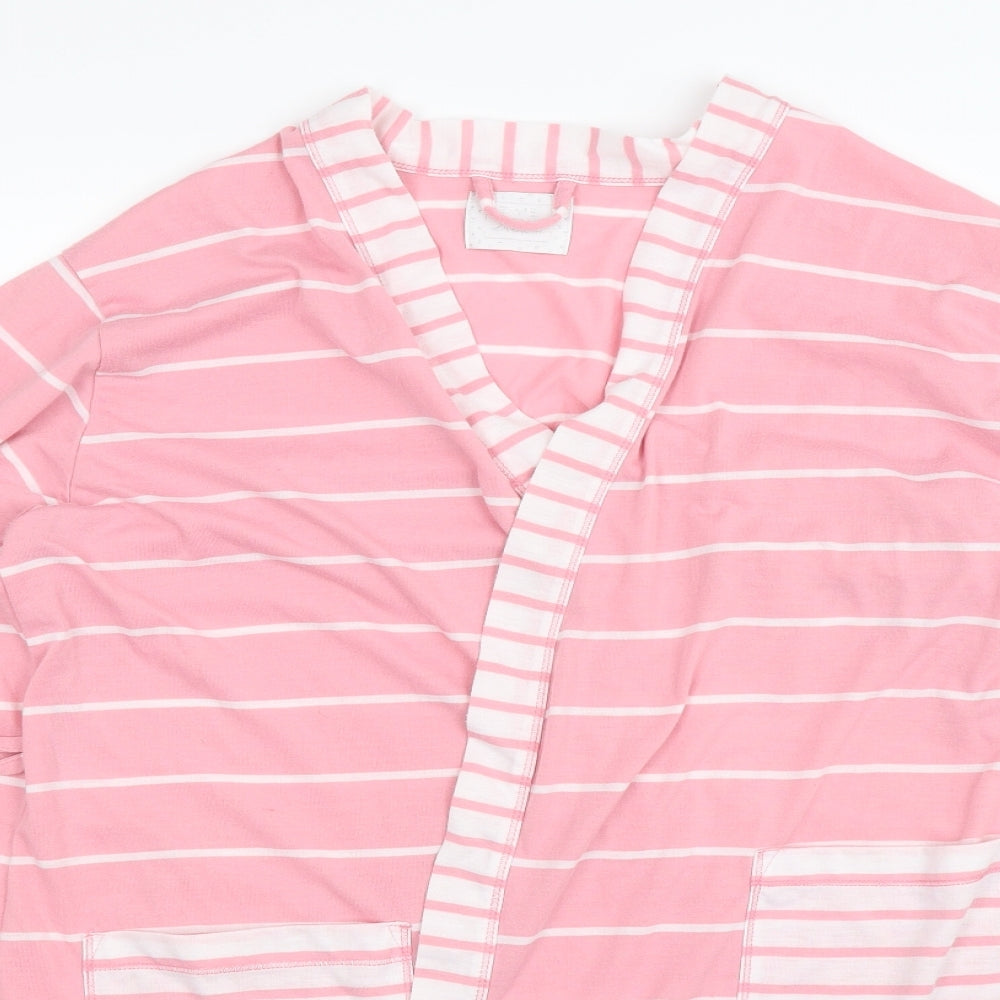 Matalan Womens Pink Striped  Babydoll Robe Size 10