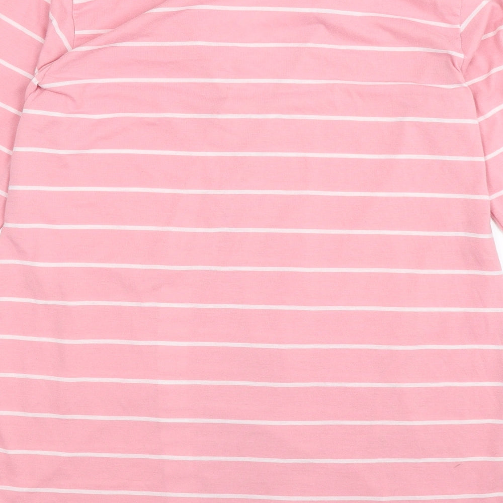 Matalan Womens Pink Striped  Babydoll Robe Size 10