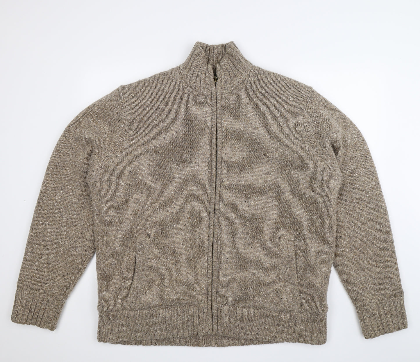 North Coast Mens Grey  Knit Cardigan Jumper Size 2XL